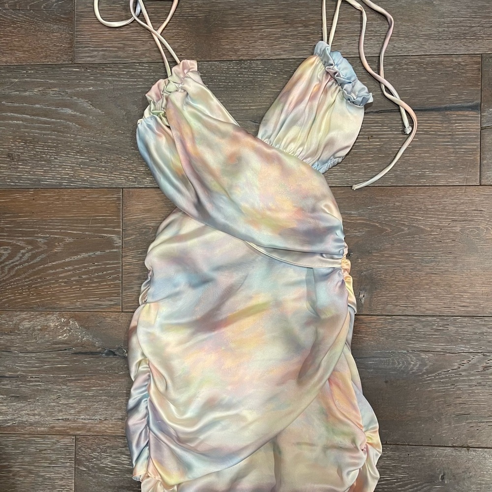 skylar + madison wrap around mini dress